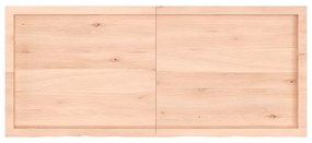 Prateleira de parede 140x60x(2-4)cm carvalho maciço não tratado