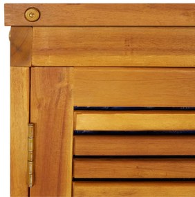 Caixa de arrumação para jardim 280x87x104 cm acácia maciça
