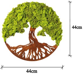 Acessório Decorativo de Parede Tree Of Life – Verde – 44 x 1 x 44 cm
