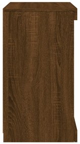 Aparador com luzes LED 41x37x67 cm carvalho castanho