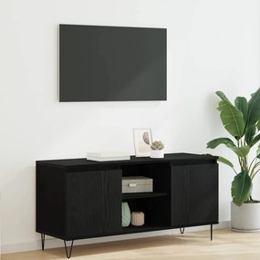 vidaXL Gabinete para TV Carvalho Preto 104 x 35 x 50 cm