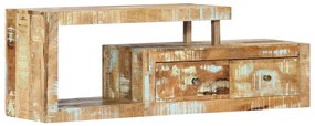 Móvel de TV 120x30x40 cm madeira recuperada maciça