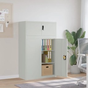 vidaXL Arquivador 90x40x145 cm aço cinzento-claro