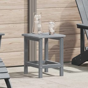 vidaXL Mesa lateral Adirondack Cinza-claro 38x38x45 cm HDPE