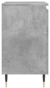 Armário casa de banho 58x33x60 cm deriv. madeira cinza cimento