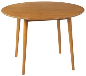 Mesa de jantar castanha clara ⌀ 110 cm RADAN Beliani
