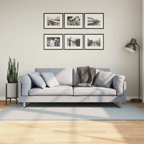 Tapete pelo curto macio e lavável HUARTE 100x200 cm azul