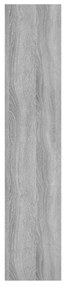 Estante 90x16x78 cm derivados de madeira cinzento sonoma