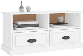 Móvel de TV 93x35,5x45 cm derivados de madeira branco