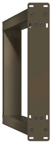 Pés de mesa de console em forma de U, 2 peças, aço natural, 28 x (72-7