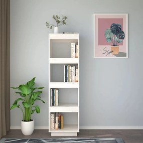 Estante/divisória 40x35x135 cm pinho maciço branco