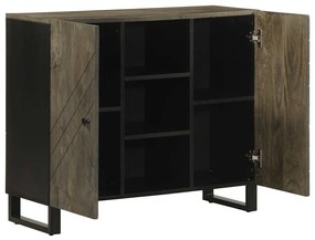 Aparador 90x33x75 cm madeira maciça manga preto