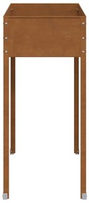 Vaso/floreira 100,5x40,5x90 cm aço resistente às intempéries