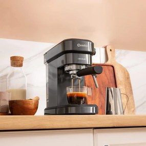 Máquina de café Express Cafelizzia 890 Gray Espressos e cappuccino, 1350 W, sistema Thermoblock, 20 bares, modo automático para 1 - 2 cafés, vaporizad