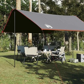 vidaXL Lona de campismo 430x380x210 cm impermeável laranja