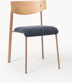 Cadeira estofada em madeira de carvalho Nadia