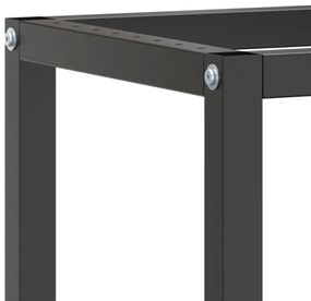 Estrutura p/ bancada 70x50x79 cm metal preto e vermelho mate