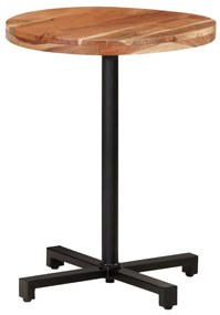 vidaXL Mesa de bistrô quadrada Ø60x75 cm madeira de acácia maciça
