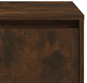 Mesa cabeceira 45x34x44,5cm derivados madeira carvalho fumado