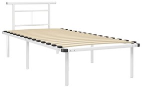 Estrutura de cama metal 90x200 cm branco