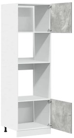 Armário para micro-ondas “Lyon” 60x57x207 cm cinza