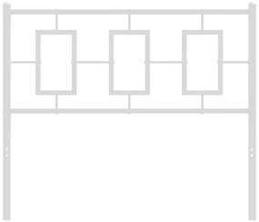 Cabeceira de cama 100 cm metal branco