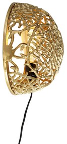 Candeeiro de parede Art Deco dourado - Maro