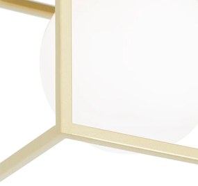 Candeeiro de tecto design dourado 2 luzes brancas - ANIEK Design