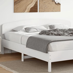 vidaXL Cabeceira 200 cm madeira de pinho maciça branco