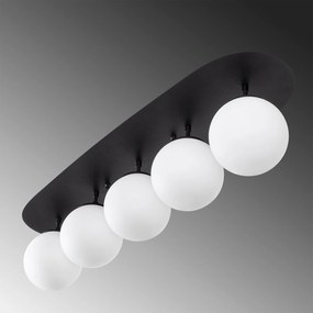 Candeeiro Chandelier Well – Preto e Branco – 90 x 23 x 25 cm