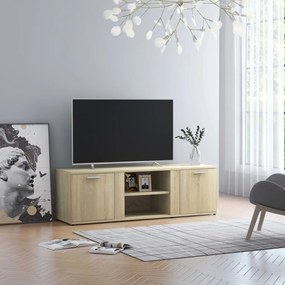 vidaXL Móvel de TV 120x34x37 cm derivados de madeira carvalho sonoma