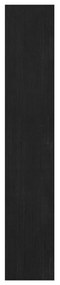 Estante/divisória 100x30x167,5 cm madeira de pinho maciça preto
