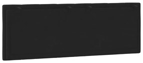 Almofadão de cabeceira 120 cm veludo preto