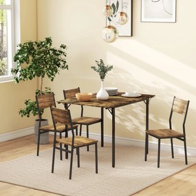 Mesa de jantar com 2 abas, estilo industrial CADEIRAS NÃO INCLUÍDAS), extensível, mesa com abas para 2 a 4 pessoas (CADEIRAS NÃO INCLUÍDAS)
