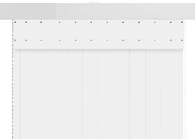 Kit de ferragens para porta de correr tira liga alumínio 200 cm