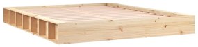 Estrutura de cama 180x200 cm super king madeira maciça