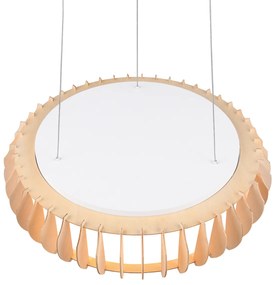 Candeeiro suspenso escandinavo bege incluindo LED - Monte Escandinavo