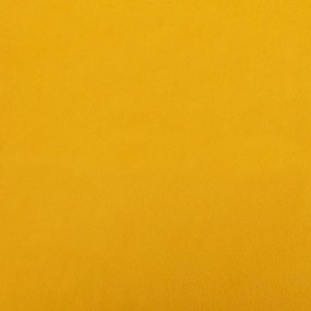 Cadeiras de jantar giratórias 2 pcs veludo amarelo mostarda