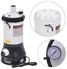 Bomba filtragem piscina p/ piscinas 185 W 4,4m³/h