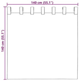 Cortinas de voile com bolsos para varão 2 pcs areia