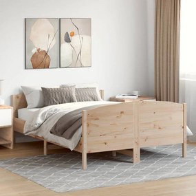Cama sem colchão 160x200 cm madeira de pinho maciça
