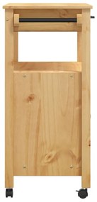 Carrinho de cozinha MONZA 84x40x90 cm madeira de pinho maciça