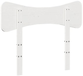 Cabeceira 90 cm madeira de pinho maciça branco