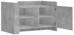 Mesa de centro 80x50x50 cm derivados de madeira cinza cimento
