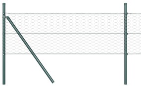 Cerca Hexagonal vidaXL Cinza 0.6x100 m Aço