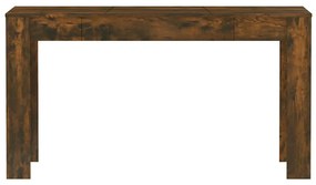 Mesa de jantar 140x74,5x76 cm derivados madeira carvalho fumado