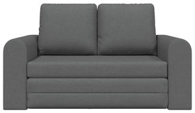 Sofá-camas 2 em 1 Cinza Escuro 148x71x83 cm Tecido