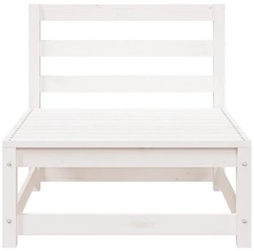 Sofás sem braços p/ jardim 3 pcs 70x70x67cm pinho maciço branco