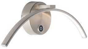 Candeeiro de parede moderno em aço com LED e dimmer tátil - Arch