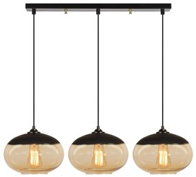 Chandelier Camini – Preto – 75 x 25 cm